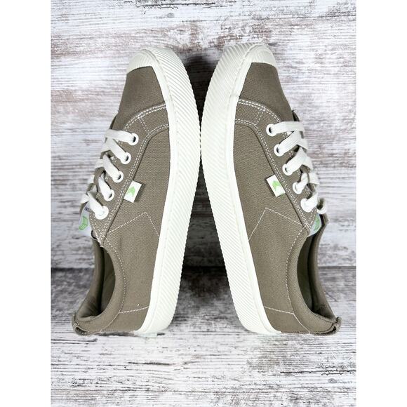 Cariuma Women’s OCA Olive Green Canvas Sneakers Sz 8 - Picture 5 of 8